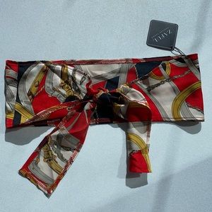 NEW Zaful Print Tie Crop Top Bra Bralette S